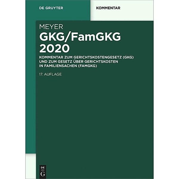 GKG/FamGKG 2020, Dieter Meyer