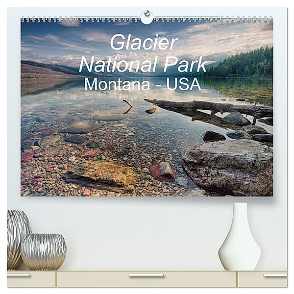 Glacier National Park Montana - USA (hochwertiger Premium Wandkalender 2024 DIN A2 quer), Kunstdruck in Hochglanz, Thomas Klinder