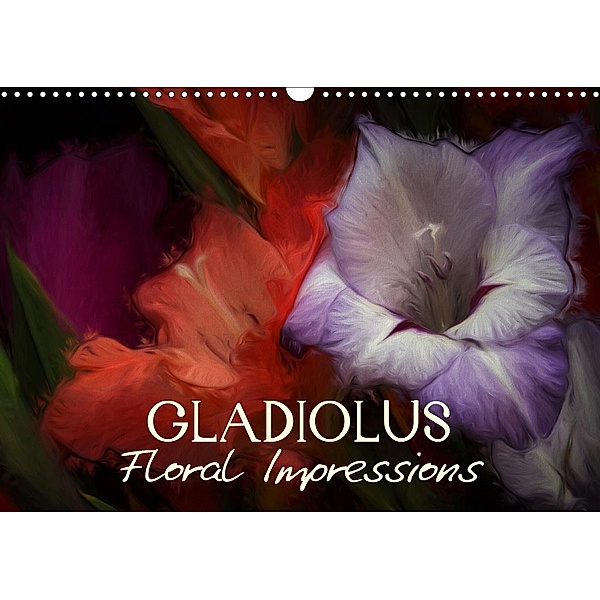 Gladiolus Floral Impressions (Wall Calendar 2021 DIN A3 Landscape), Vronja Photon