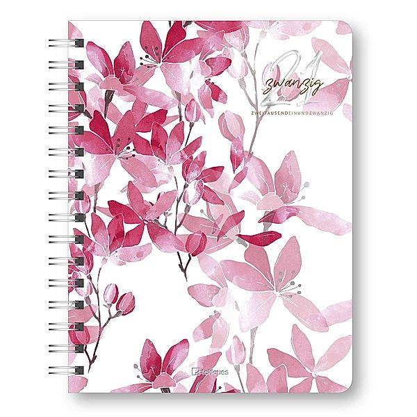 Glamour Planner Pink Flowers 2021