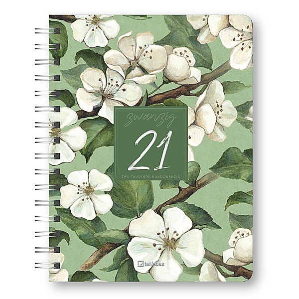 Glamour Planner White Flowers 2021