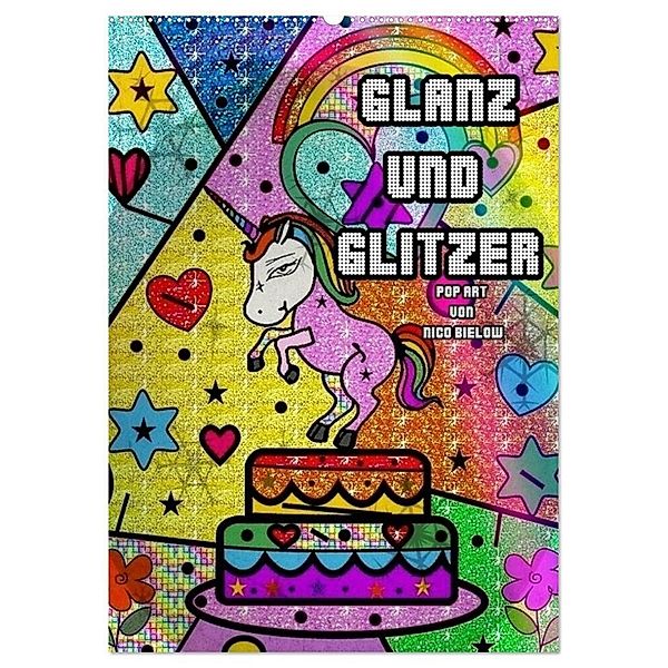 Glanz und Glitzer (Wandkalender 2024 DIN A2 hoch), CALVENDO Monatskalender, Nico Bielow