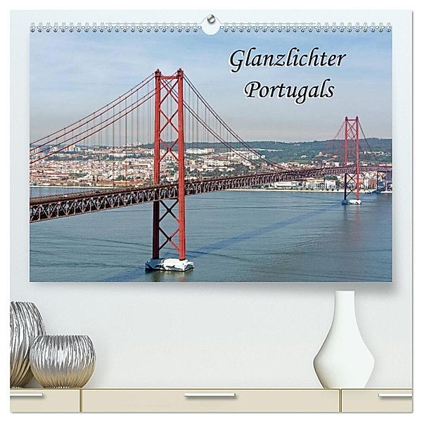 Glanzlichter Portugals (hochwertiger Premium Wandkalender 2024 DIN A2 quer), Kunstdruck in Hochglanz, Hermann Koch