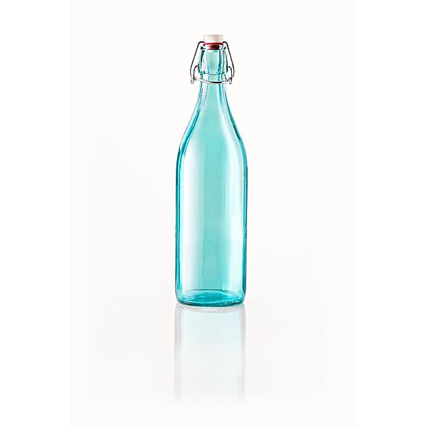 Glasflasche Fresh, Blau