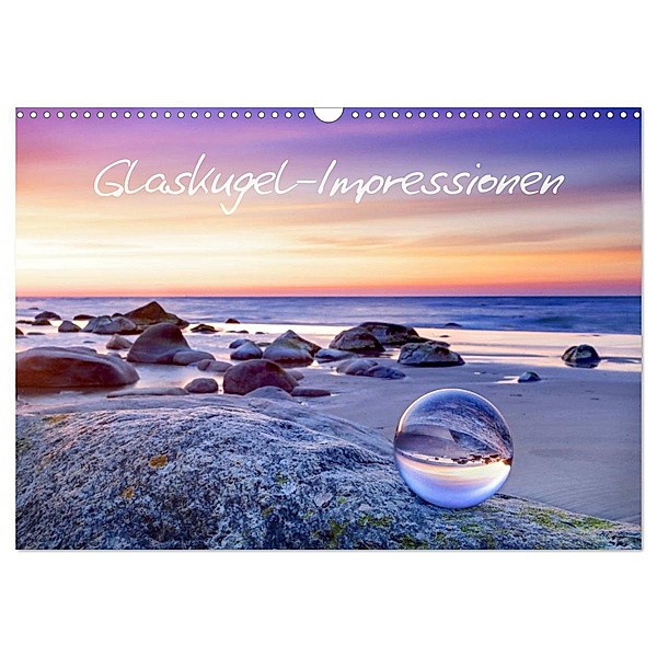 Glaskugel-Impressionen (Wandkalender 2024 DIN A3 quer), CALVENDO Monatskalender, PapadoXX-Fotografie