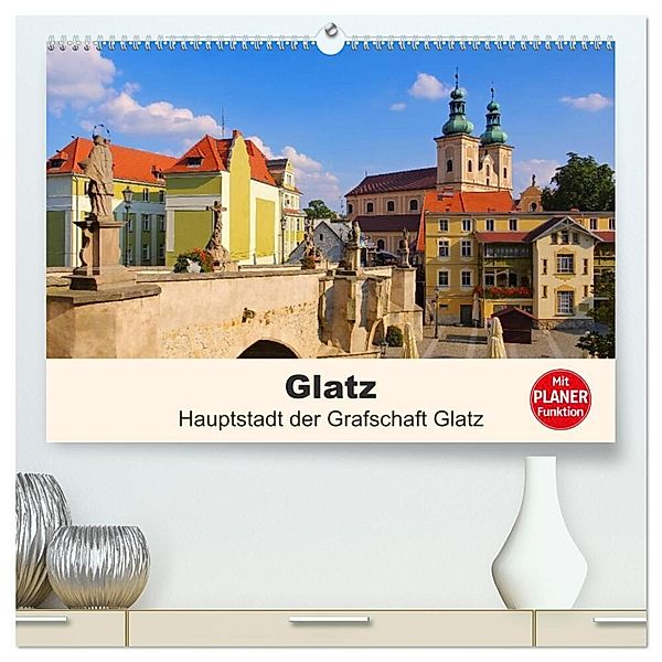 Glatz - Hauptstadt der Grafschaft Glatz (hochwertiger Premium Wandkalender 2024 DIN A2 quer), Kunstdruck in Hochglanz, LianeM