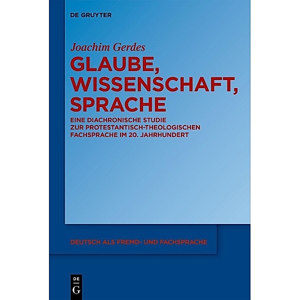 Glaube, Wissenschaft, Sprache, Joachim Gerdes