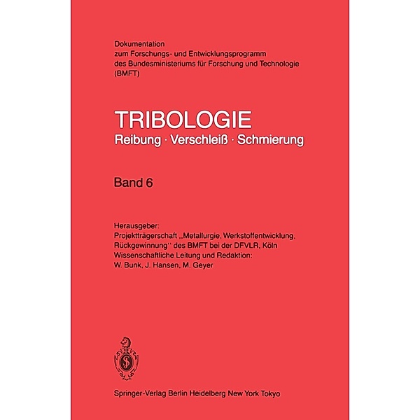 Gleitlager · Mischreibung Konstruktive Gestaltung / Tribologie: Reibung, Verschleiss, Schmierung Bd.6