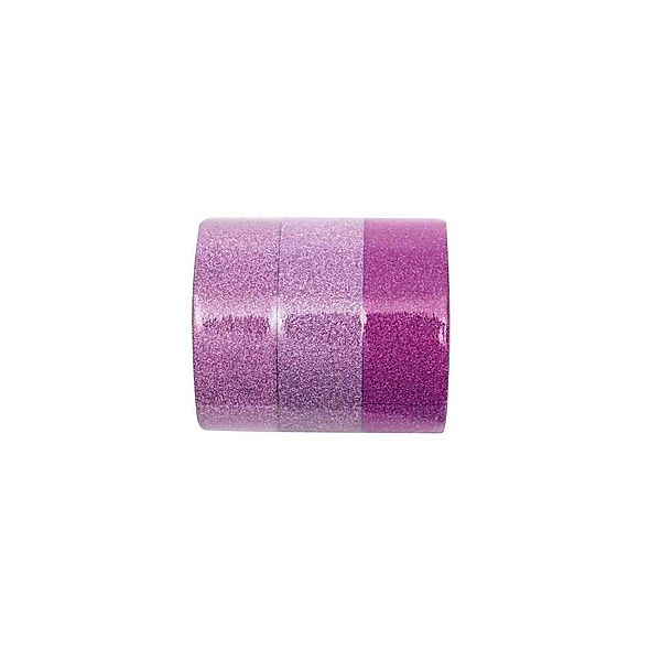 Glitter Tape Set, Pink Mix