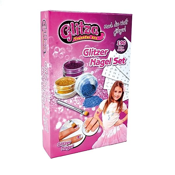 Glitza Nagel Set inkl. 190 Tattoos