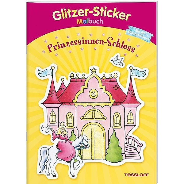 Glitzer-Sticker Malbuch. Prinzessinnen-Schloss, Silke Neubert