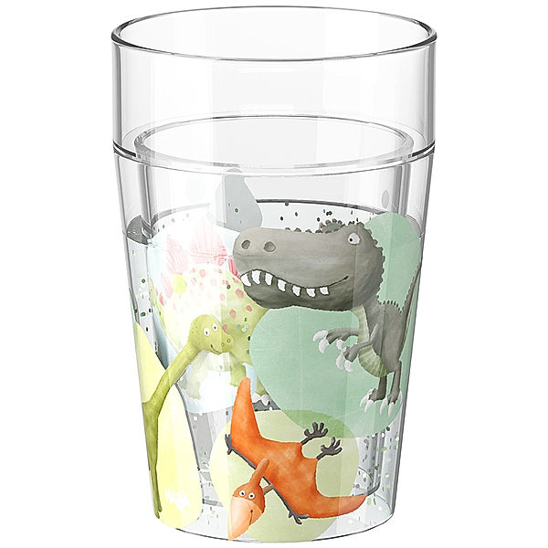 HABA Glitzerbecher DINOS in transparent