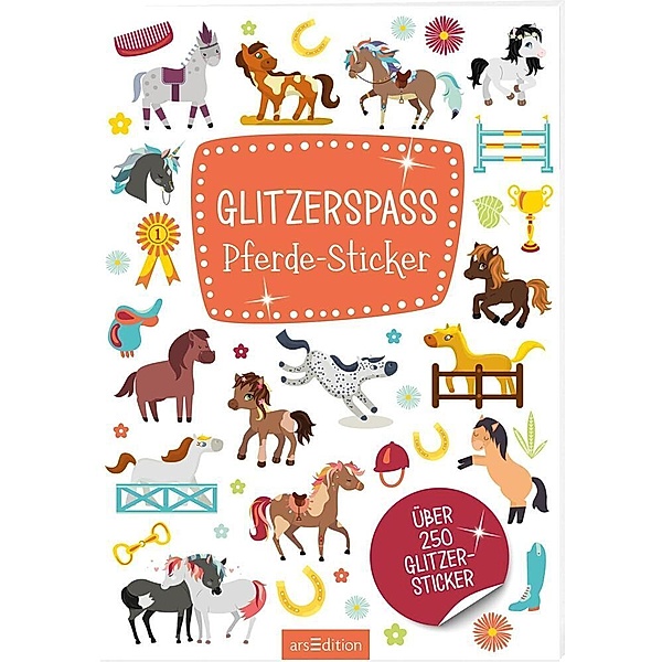 ars edition Glitzerspass Pferde-Sticker