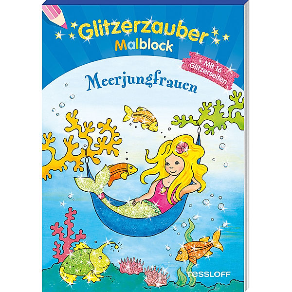 Glitzerzauber-Malblock / Glitzerzauber Malblock Meerjungfrauen