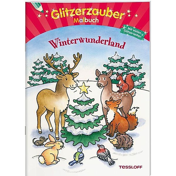 Glitzerzauber Malbuch Winterwunderland