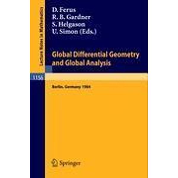 Global Differential Geometry and Global Analysis 1984