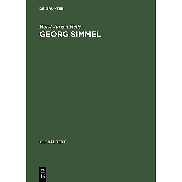 Global Text / Georg Simmel, Horst J. Helle