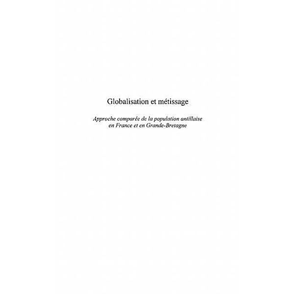 Globalisation et metissage / Hors-collection, Duthil Gerard