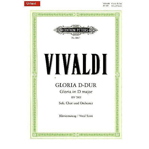 Gloria für Soli, Chor und Orchester D-Dur RV 589, Klavierauszug, Antonio Vivaldi