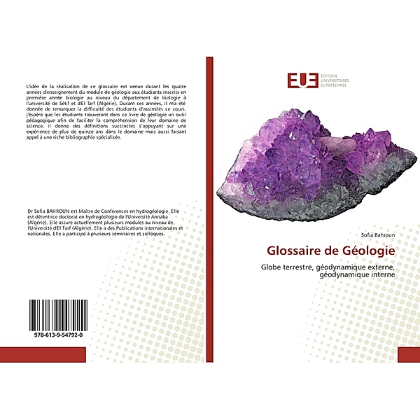 Glossaire de Géologie, Sofia Bahroun