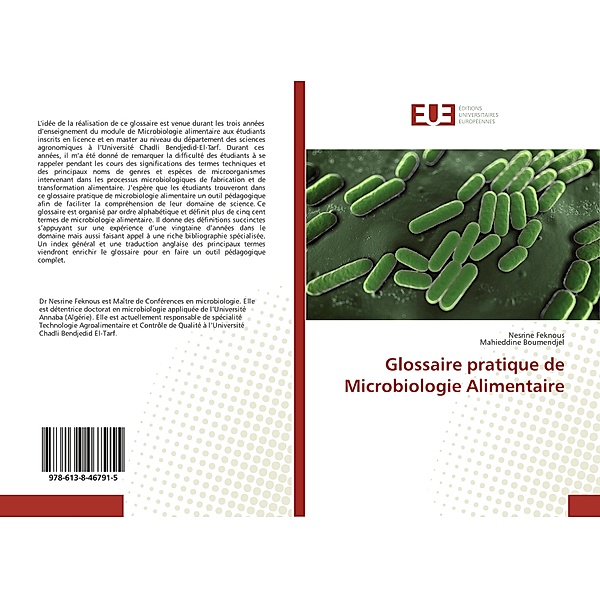 Glossaire pratique de Microbiologie Alimentaire, Nesrine Feknous, Mahieddine Boumendjel