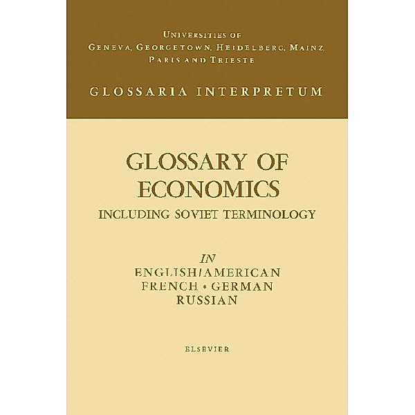 Glossary of Economics, M. Clifford Vaughan