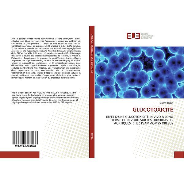 GLUCOTOXICITÉ, Sihem Berdja