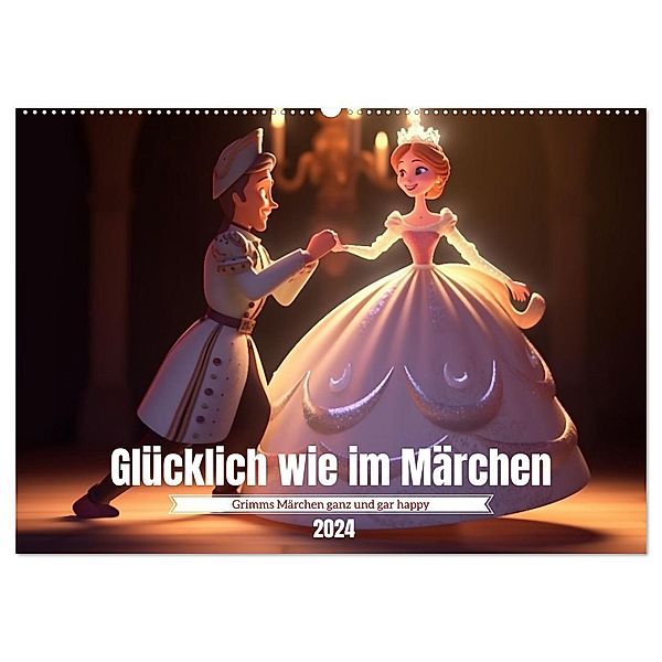 Glücklich wie im Märchen (Wandkalender 2024 DIN A2 quer), CALVENDO Monatskalender, Kerstin Waurick