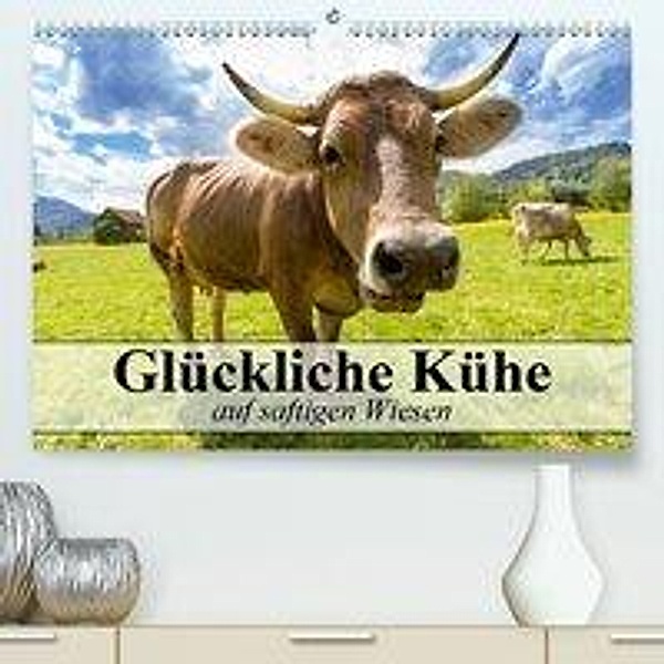 Glückliche Kühe auf saftigen Wiesen (Premium-Kalender 2020 DIN A2 quer), Elisabeth Stanzer