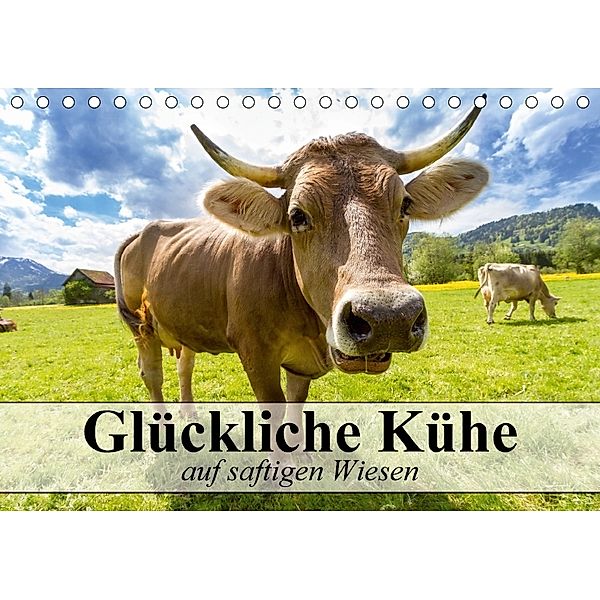 Glückliche Kühe auf saftigen Wiesen (Tischkalender 2018 DIN A5 quer), Elisabeth Stanzer