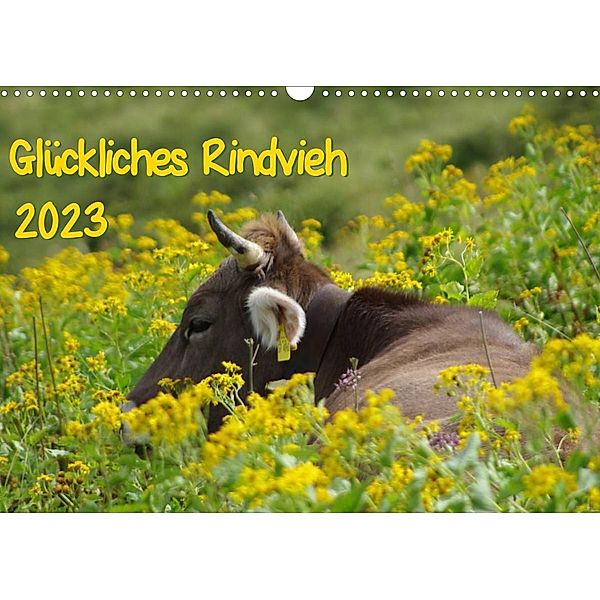 Glückliches Rindvieh 2023 (Wandkalender 2023 DIN A3 quer), Sebastian Güttler