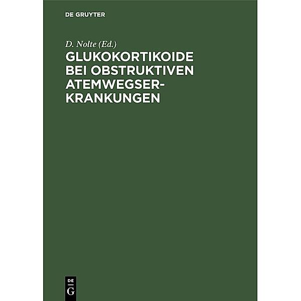 Glukokortikoide bei obstruktiven Atemwegserkrankungen