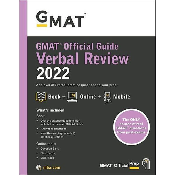 GMAT Official Guide Verbal Review 2022, Graduate Management Admission Council (GMAC)