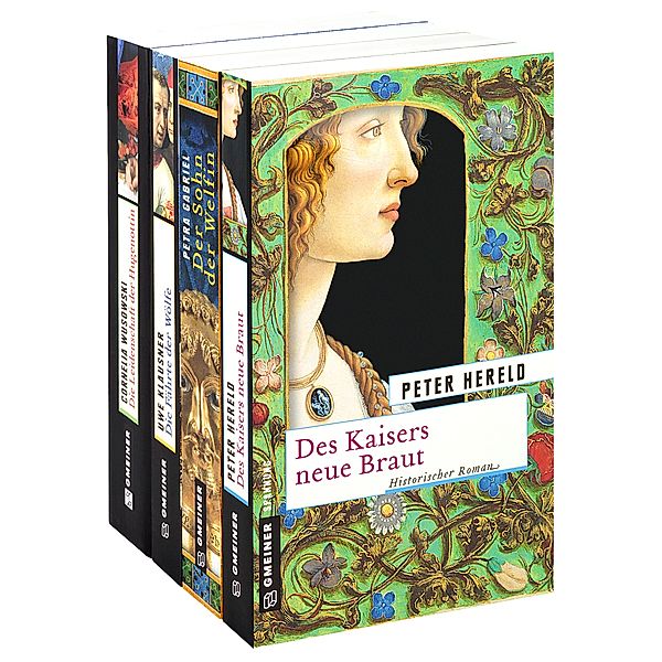 Gmeiner Krimi-Set 4, 4 Bände, Cornelia Wusowski, Uwe Klausner, Petra Gabriel, Peter Hereld