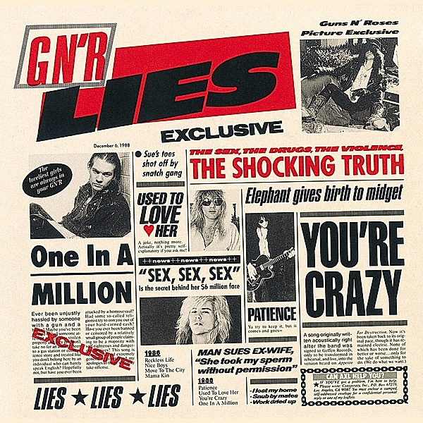 G'N'R Lies,The Drugs,The Sex, Guns N' Roses