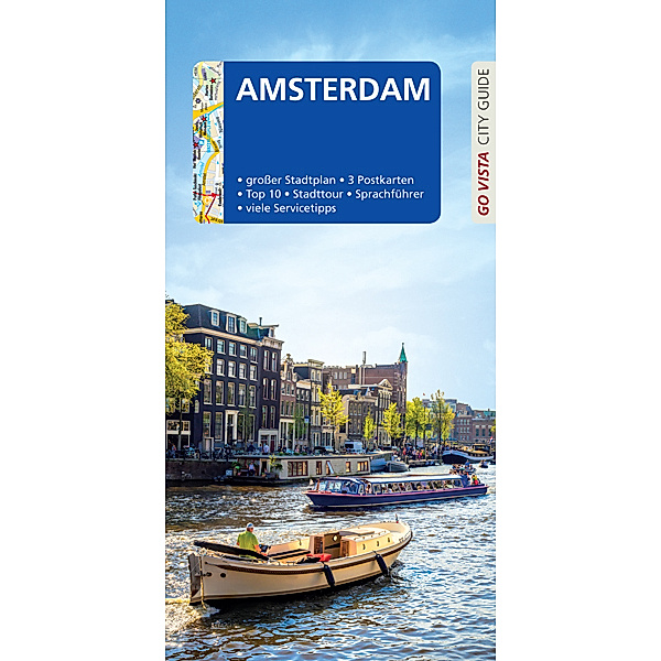 GO VISTA: Reiseführer Amsterdam, m. 1 Karte, Hannah Glaser