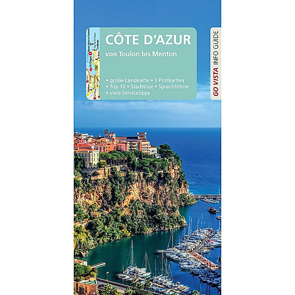 GO VISTA: Reiseführer Côte d'Azur, m. 1 Karte, Uwe Lehmann, Manuela Blisse