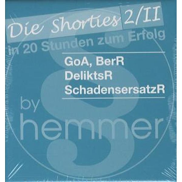 GoA, BerR, DeliktsR, SchadensersatzR, Karl E. Hemmer, Achim Wüst