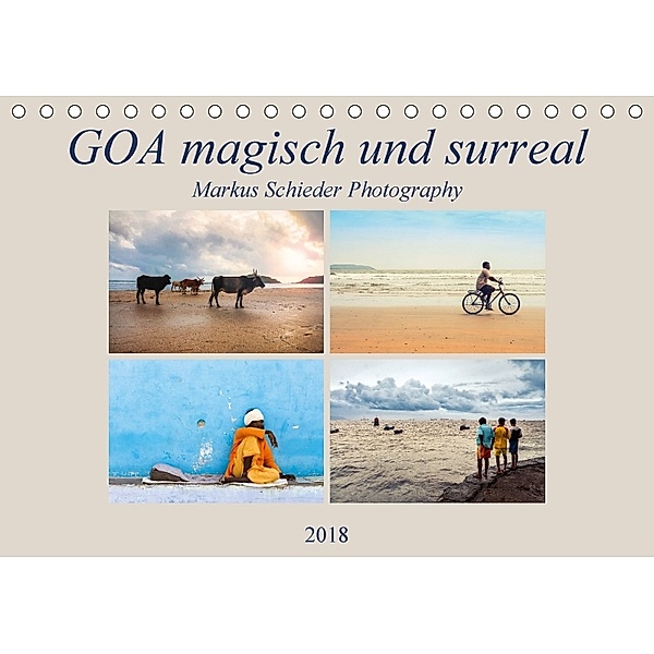 GOA magisch und surreal (Tischkalender 2018 DIN A5 quer), Creativemarc