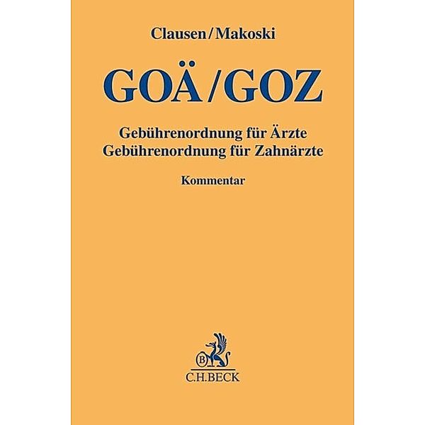 GOÄ / GOZ, Kommentar, Tilman Clausen, Kyrill Makoski