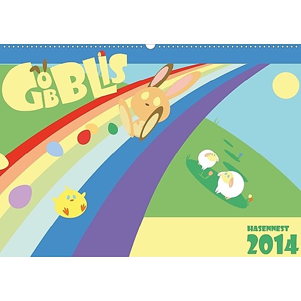 Gobblis - Hasennest Kalender 2014 (Wandkalender 2014 DIN A2 quer), Misa