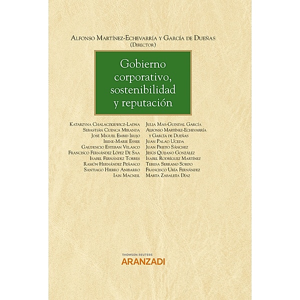 Gobierno corporativo, sostenibilidad y reputación / Gran Tratado Bd.1436, Alfonso Martinez-Echevarria y García de Dueñas