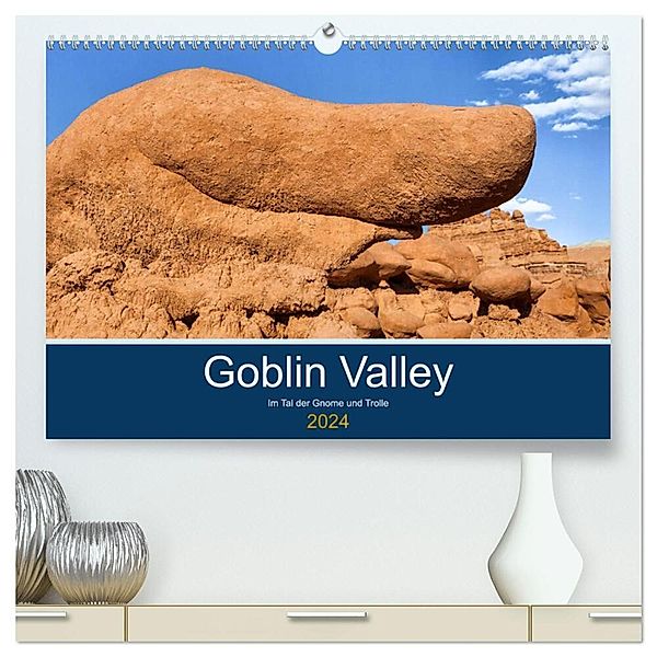 Goblin Valley - Im Tal der Gnome und Trolle (hochwertiger Premium Wandkalender 2024 DIN A2 quer), Kunstdruck in Hochglanz, Andreas Klesse