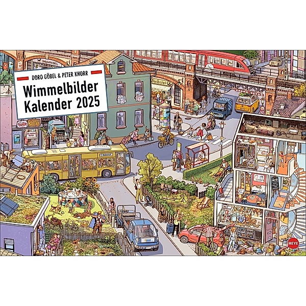 Göbel & Knorr Wimmelbilder Edition Kalender 2025, Doro Göbel, Peter Knorr