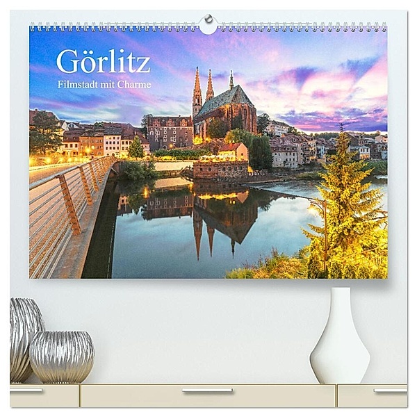 Görlitz - Fimstadt mit Charme (hochwertiger Premium Wandkalender 2025 DIN A2 quer), Kunstdruck in Hochglanz, Calvendo, studio-fifty-five, Ulrich Männel