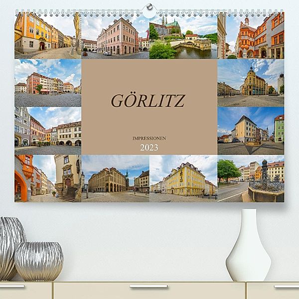 Görlitz Impressionen (Premium, hochwertiger DIN A2 Wandkalender 2023, Kunstdruck in Hochglanz), Dirk Meutzner