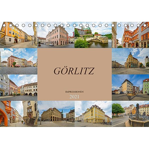 Görlitz Impressionen (Tischkalender 2021 DIN A5 quer), Dirk Meutzner