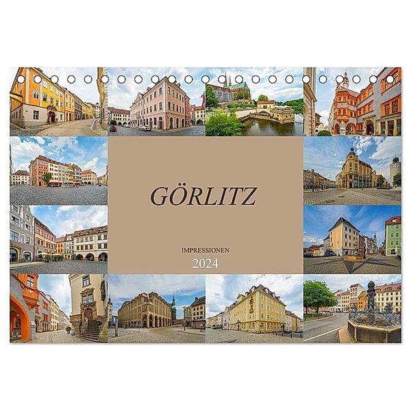 Görlitz Impressionen (Tischkalender 2024 DIN A5 quer), CALVENDO Monatskalender, Dirk Meutzner