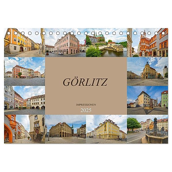 Görlitz Impressionen (Tischkalender 2025 DIN A5 quer), CALVENDO Monatskalender, Calvendo, Dirk Meutzner
