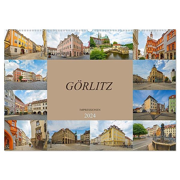 Görlitz Impressionen (Wandkalender 2024 DIN A2 quer), CALVENDO Monatskalender, Dirk Meutzner